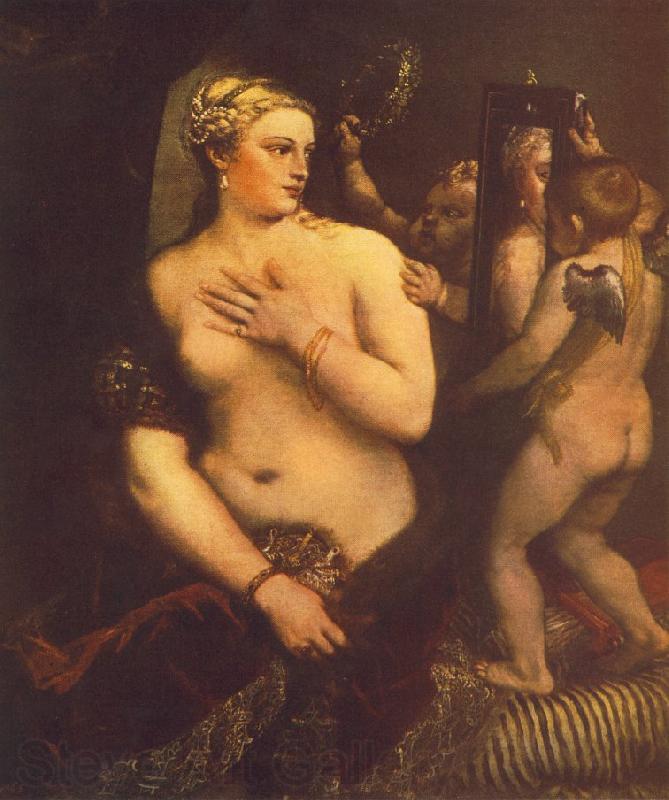 TIZIANO Vecellio Venus at her Toilet France oil painting art